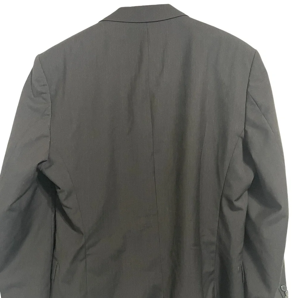 Hugo Boss Suit Jacket Mens 44R Brown Pinstripe Pasolini Movie‎ Blazer 2-Button